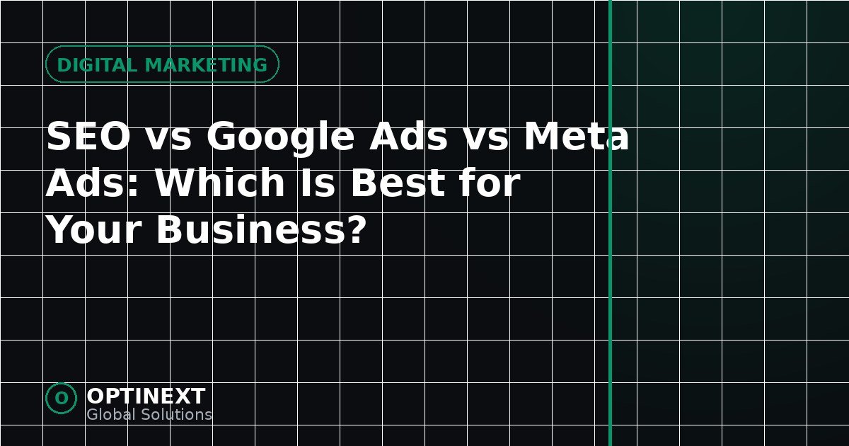 SEO vs Google Ads vs Meta Ads: Which Is Best for Your Business?