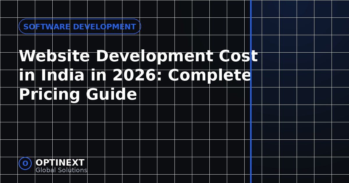 Website Development Cost in India in 2026: Complete Pricing Guide